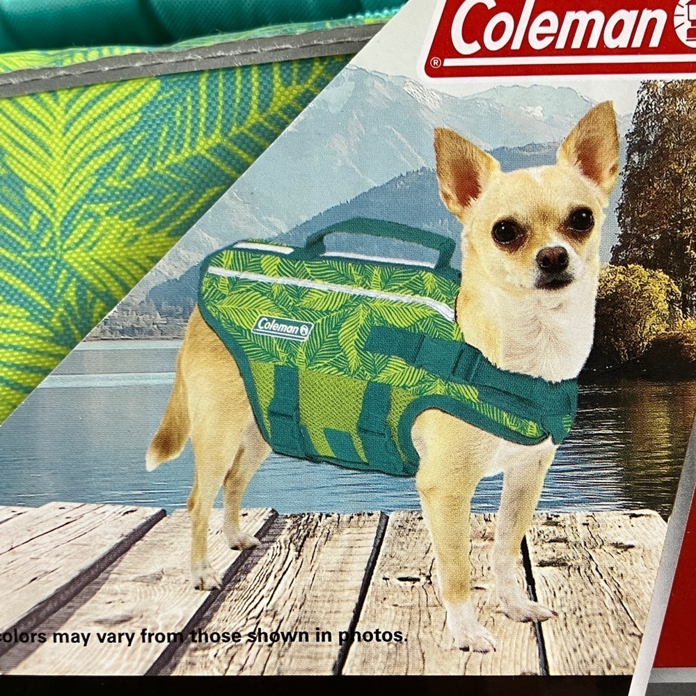 NWT Coleman Dog Pet Floatation Vest Life Jacket Up To 15 LBS Pool Lake  XS